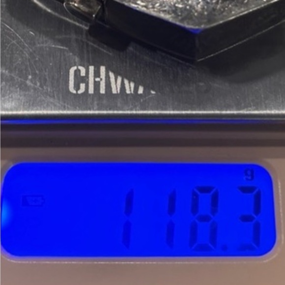 925 Sterling Silver Bracelet turquoise scrap bangle - Picture 8 of 8